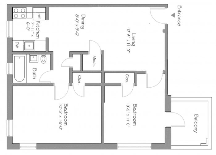 A-16, 2-Bdrm